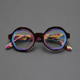 Kirk Acetate Retro Round Glasses Frame