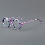 Prof Retro Round Acetate Glasses Frame