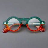 Claus Retro Round Acetate Glasses Frame