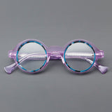 Prof Retro Round Acetate Glasses Frame