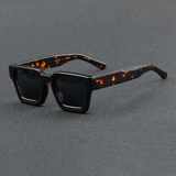 Leww Square Vintage Acetate Polarized Sunglasses