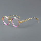 Prof Retro Round Acetate Glasses Frame