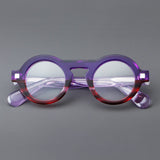 Claus Retro Round Acetate Glasses Frame