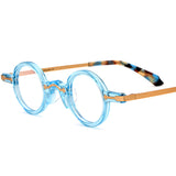 Leif  Retro Small Round Acetate Glasses Frame