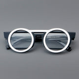 Rocha Acetate Round Retro Glasses Frame