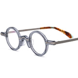 Leif  Retro Small Round Acetate Glasses Frame