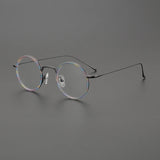 Hollis Retro Round Titanium Glasses Frame