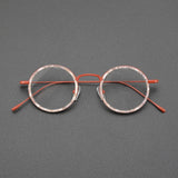 Hollis Retro Round Titanium Glasses Frame