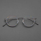 Hollis Retro Round Titanium Glasses Frame