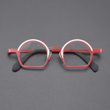 Lesley Retro Round Titanium Optical Glasses Frames