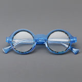 Prof Retro Round Acetate Glasses Frame