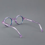 Prof Retro Round Acetate Glasses Frame