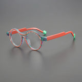 Olena Retro Round Acetate Frame