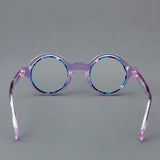 Prof Retro Round Acetate Glasses Frame