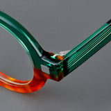 Claus Retro Round Acetate Glasses Frame