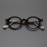 Joao Vintage Acetate Round Glasses Frame