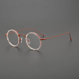 Hollis Retro Round Titanium Glasses Frame