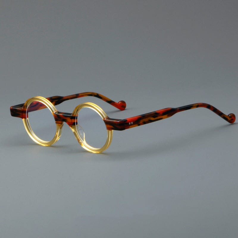 Acetate round outlet glasses