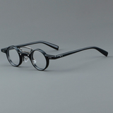 Bert Punk Retro Acetate Small frame Round Glasses Frame