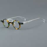 Bert Punk Retro Acetate Small frame Round Glasses Frame