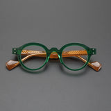 Joao Vintage Acetate Round Glasses Frame