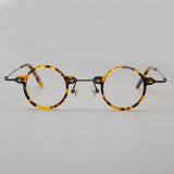 Page Retro Small Round Acetate Glasses Frame