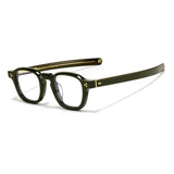 Davis Vintage Acetate Rectangle  Glasses Frame