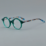 Keller Vintage Acetate Round Glasses Frame