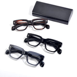 Enoka Retro Acetate Rectangle Glasses Frame