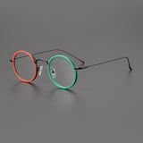 Hollis Retro Round Titanium Glasses Frame