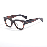 Enoka Retro Acetate Rectangle Glasses Frame