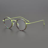 Hollis Retro Round Titanium Glasses Frame