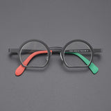 Lesley Retro Round Titanium Optical Glasses Frames