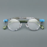 Ilir  Retro Round Acetate Glasses Frame