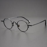 Briar Titanium Vintage Round Glasses Frame