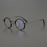 Rod Acetate Titanium Geometric Glasses Frame