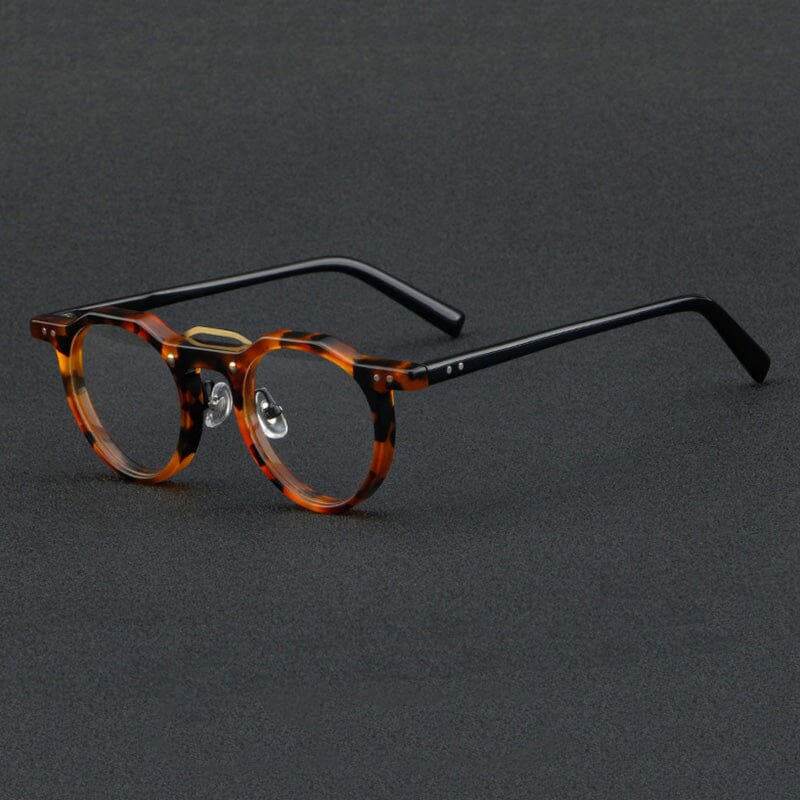 Leif Retro Small Round Acetate Glasses Frame