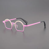 Lesley Retro Round Titanium Optical Glasses Frames