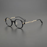 Leach Retro Round Acetate Oversize Glasses Frame