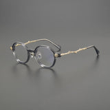 Leach Retro Round Acetate Oversize Glasses Frame