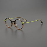 Diaz Retro Round Acetate Glasses Frame