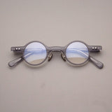 Eugene Retro Acetate Small Round Glasses Frame