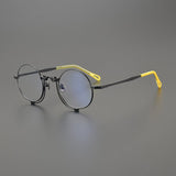 Odam Retro Round Titanium Glasses Frame