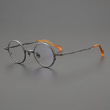 Hod Retro Round Titanium Eyeglasses Frame