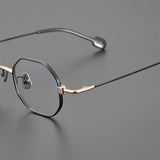 Ford Titanium Geometric Glasses Frame