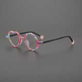 Oscar Individual Hand Frosted Multicolor Acetate  Glasses Frame