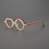 Oscar Individual Hand Frosted Multicolor Acetate  Glasses Frame