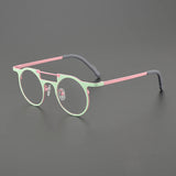 Ed Retro Round Titanium Glasses Frame