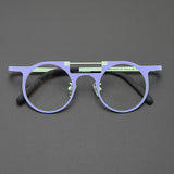 Ed Retro Round Titanium Glasses Frame