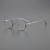 Chad Vintage Titanium Round Eyeglasses Frame